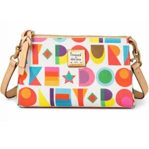 Dooney & Bourke Art Deco Janine Crossbody – White/Multicolor – NWT